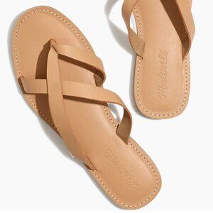 Madewell Boardwalk Thong Flip Flop in Tan Size 9.5